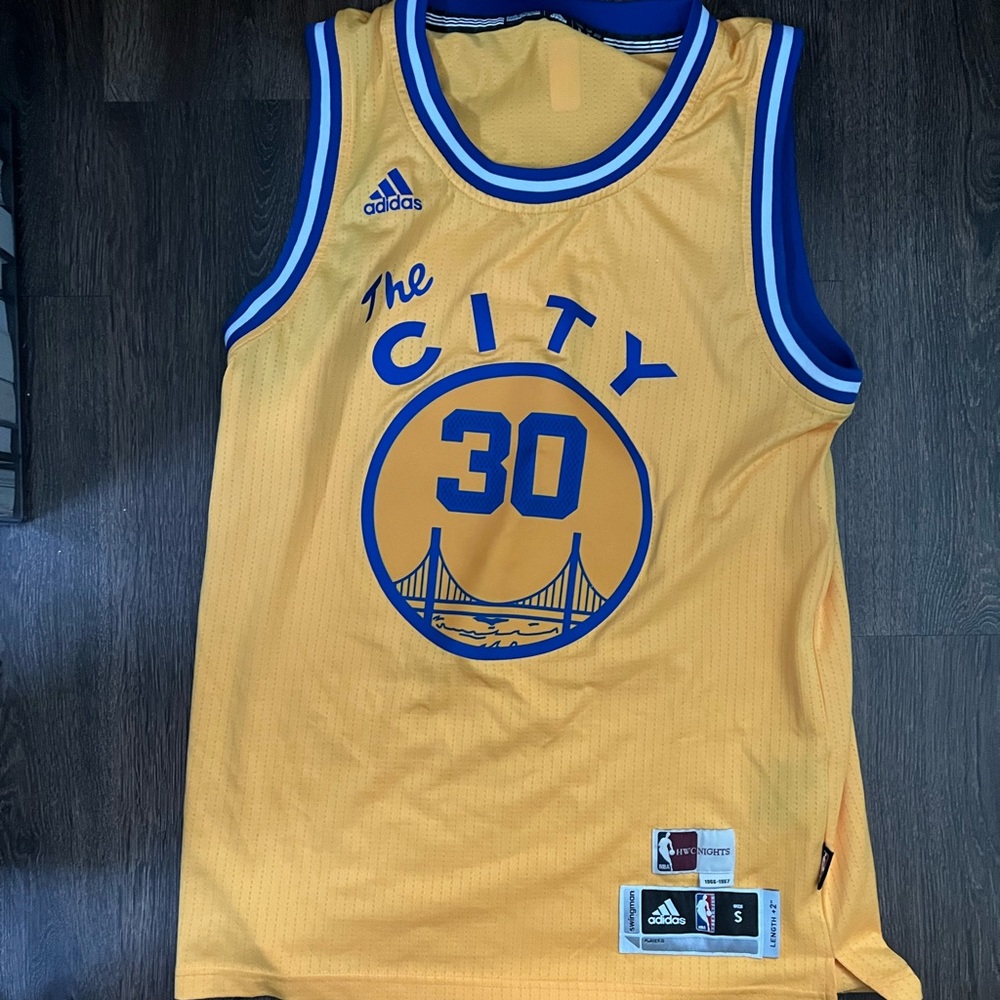 Curry Jersey Golden State yellow and blue men’s small